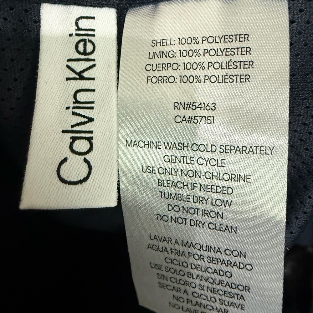 Calvin Klein Men's Hooded Windbreaker Jacket, True Navy Blue, Size XL - Picture 5 of 5